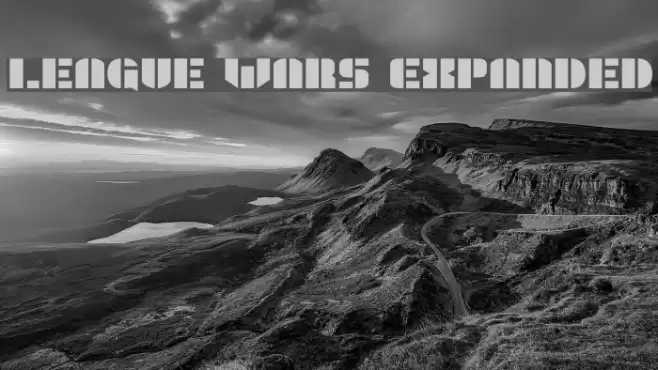 League Wars Expanded Font examples