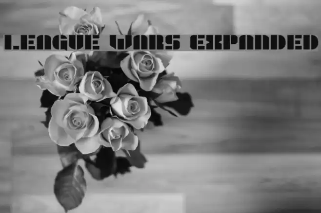 League Wars Expanded Font examples