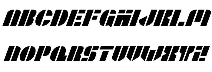 League Wars Italic Font LOWERCASE