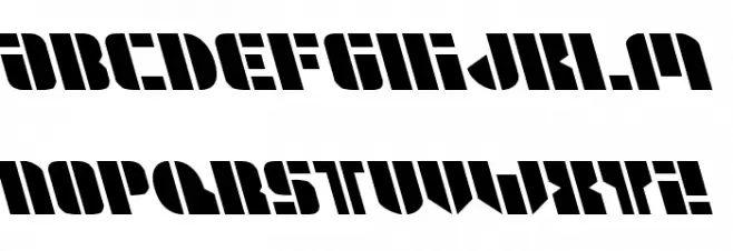 League Wars Leftalic Font UPPERCASE