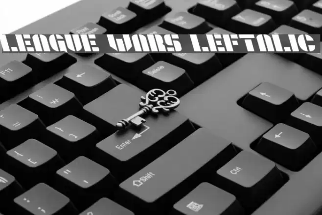 League Wars Leftalic Font examples