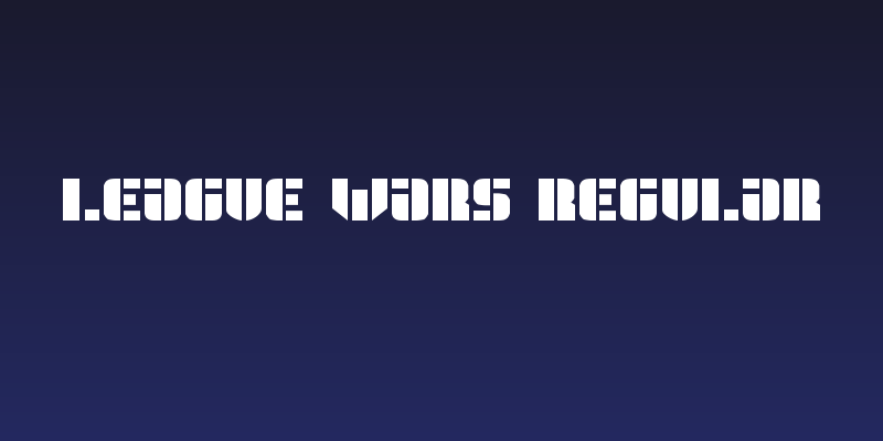 League Wars Regular Social Header