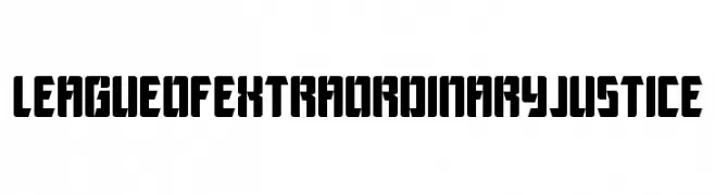 League of Extraordinary Justice  Frei Schriftart Herunterladen