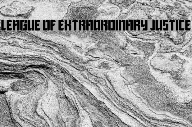 League of Extraordinary Justice Font examples