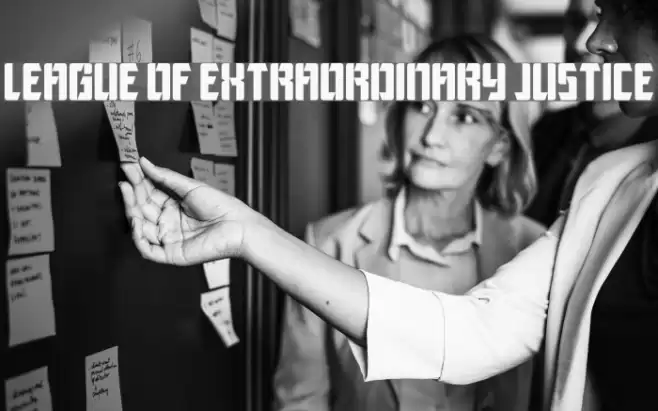 League of Extraordinary Justice Font examples