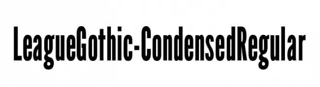 LeagueGothic-CondensedRegular  Fuentes Gratis Descargar