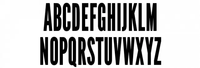 LeagueGothic-CondensedRegular Schriftart Groß
