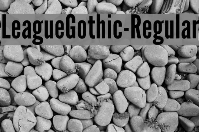 LeagueGothic-Regular Font examples