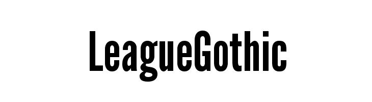 LeagueGothic Font
