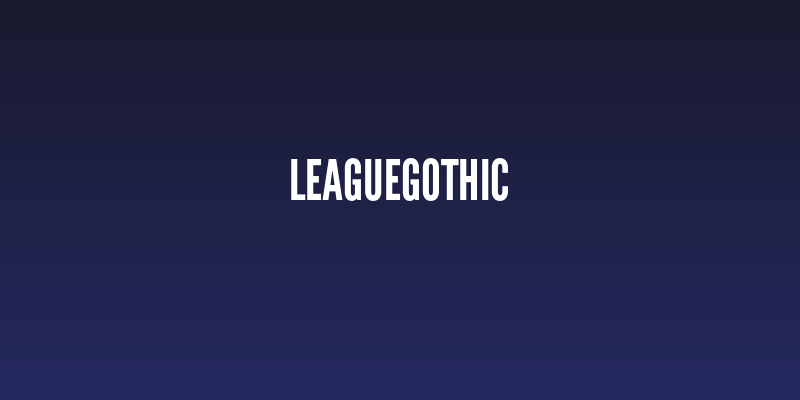 LeagueGothic Social Header