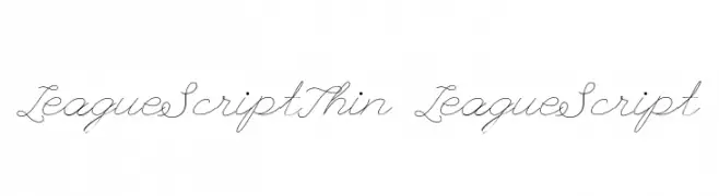 LeagueScriptThin-LeagueScript  免费字体下载