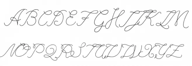 LeagueScriptThin-LeagueScript Caratteri MAIUSCOLE