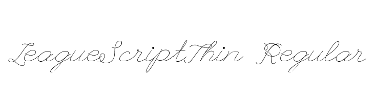 LeagueScriptThin-Regular Font