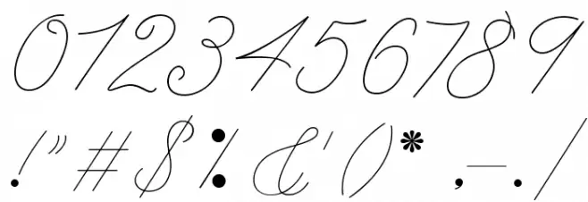 LeagueScriptThin-Regular Font OTHER CHARS