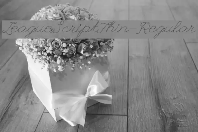 LeagueScriptThin-Regular Font examples