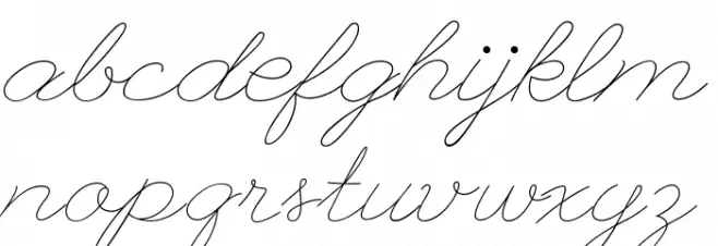 LeagueScriptThin-Regular Caratteri MINUSCOLO