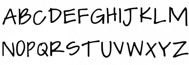 Leah Writes Medium Шрифта ВЕРХНИЙ