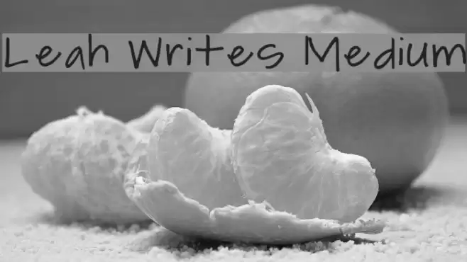 Leah Writes Medium Font examples