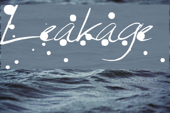 Leakage Font examples