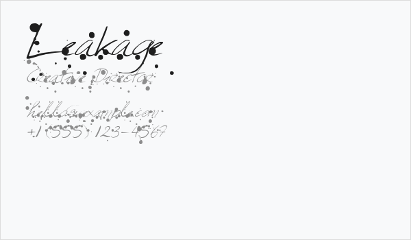 Leakage Business Card