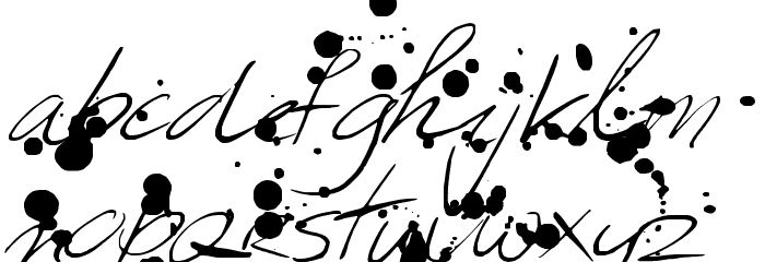 Leakage Font LOWERCASE
