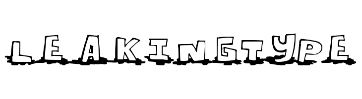 LeakingType  font caratteri gratis
