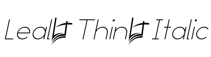 Leal Thin Italic Font