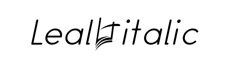 Leal italic Font