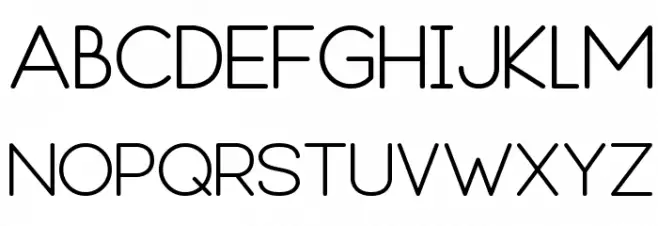 Leal regular Font UPPERCASE