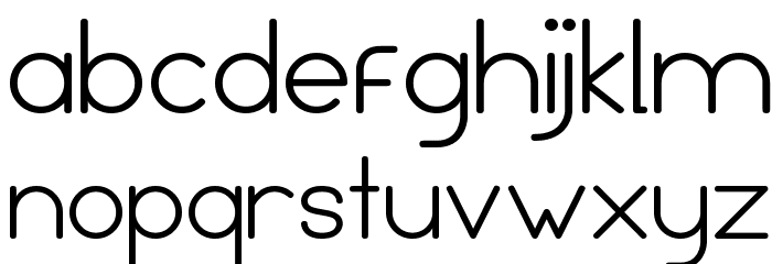 Leal regular Font LOWERCASE