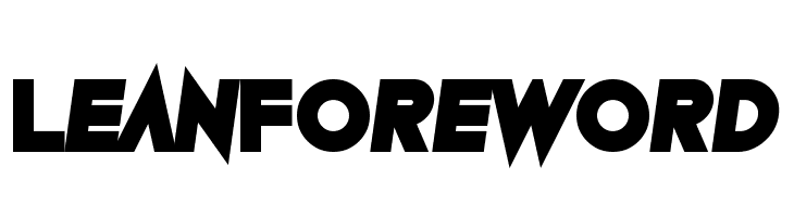 Lean Foreword  Frei Schriftart Herunterladen