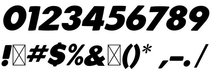 Lean Font OTHER CHARS