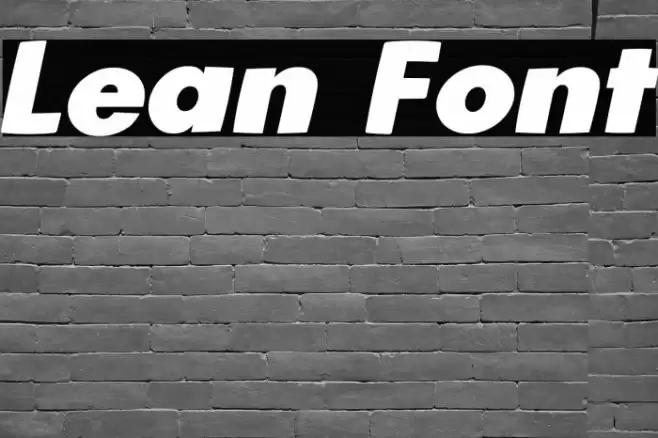 Lean Font examples