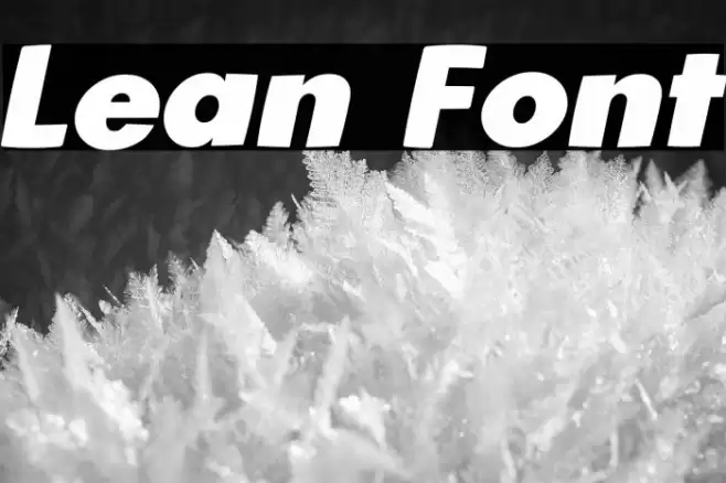 Lean Font examples