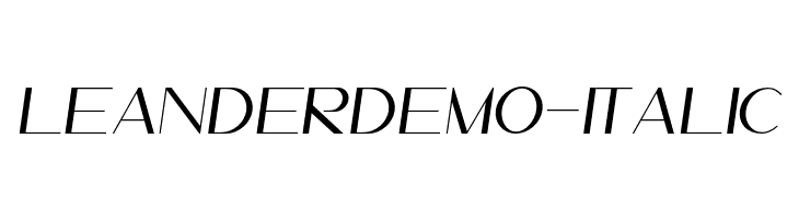 LeanderDemo-Italic  नि: शुल्क फ़ॉन्ट्स डाउनलोड