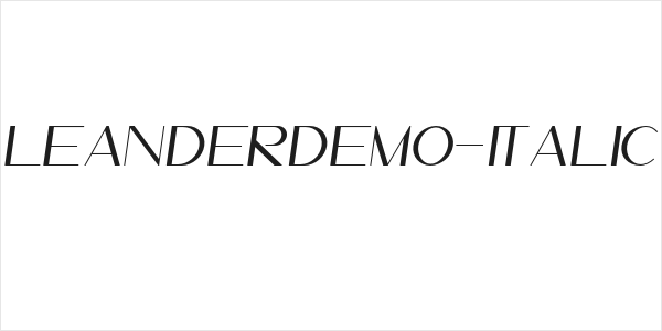 LeanderDemo-Italic Logo