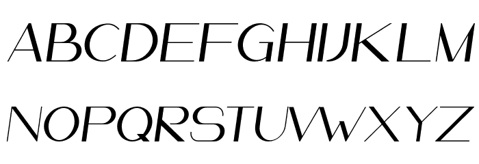 LeanderDemo-Italic Font LOWERCASE