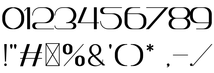 LeanderDemo-Regular Font OTHER CHARS