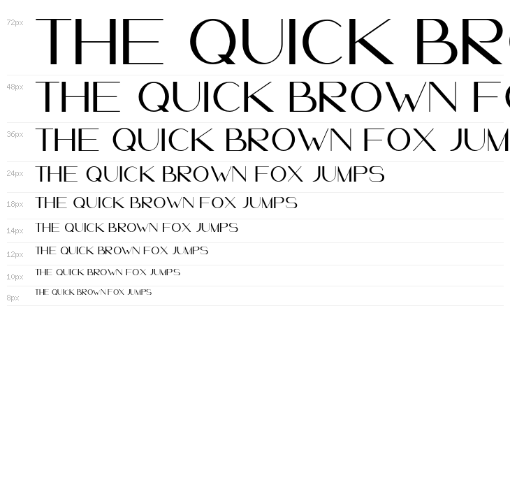 LeanderDemo-Regular Waterfall