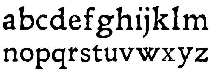 Leander Font LOWERCASE