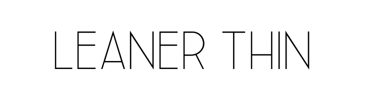 Leaner Thin  font caratteri gratis