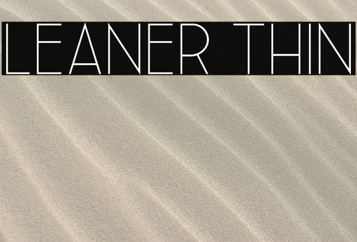 Leaner Thin Example 3