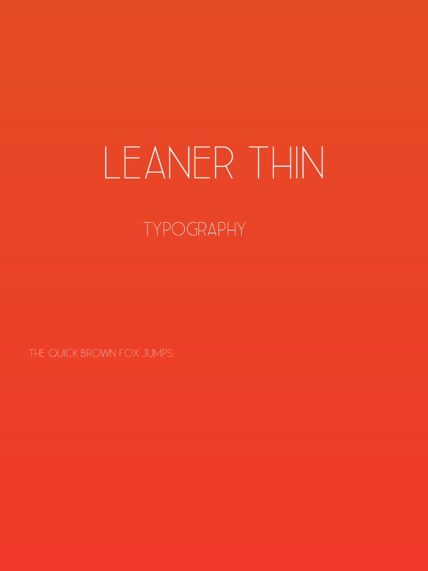 Leaner Thin Poster