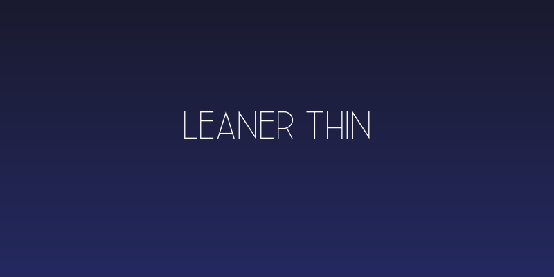 Leaner Thin Social Header