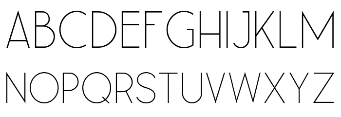 Leaner Thin Font LOWERCASE