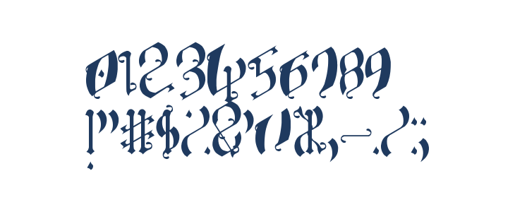 LeaningSimpleGothicFont Other Characters