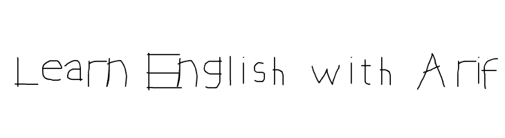 Learn English with Arif  Fuentes Gratis Descargar