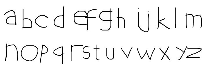 Learn English with Arif Font LOWERCASE