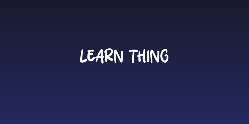 Learn Thing Social Header