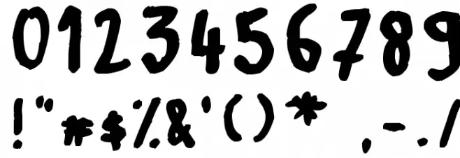 Learn To Spell Font OTHER CHARS